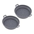 thumbnail image 4 of Olla de silicona para freidora, 2 piezas de silicona para freidora, bandeja de silicona para freidora, revestimientos de silicona para freidora, confiables y duraderos, 4 of 12