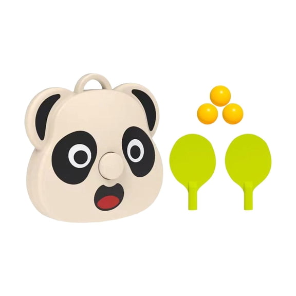 Yunhgft Table Tennis Paddles and Ball Set Table Tennis Training Parent Child Toy Hanging Panda 6.5x7cm