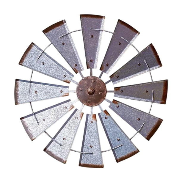 Molino de viento de metal para decoración de pared, adorno colgante, artesanía moderna, decoración creativa para Círculo único