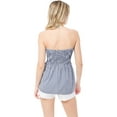 thumbnail image 4 of MixMatchy Women's Plaid Strapless Modal Smocked Tube Top, 4 of 6