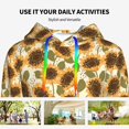 thumbnail image 4 of Cauagu Autumn Sunflowers for Women's Hooded Sweatshirts Pullover Hoodie for Women Fall Workout Sweat Long Sleeve Preppy Sweatshirts-X-Large, 4 of 7