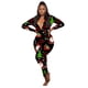 thumbnail image 2 of Mono con estampado de diseño navideño para mujer, pijama Sexy con cuello en V profundo, mono Sexy para chicas adolescentes, camisón para adultos, 2 of 4