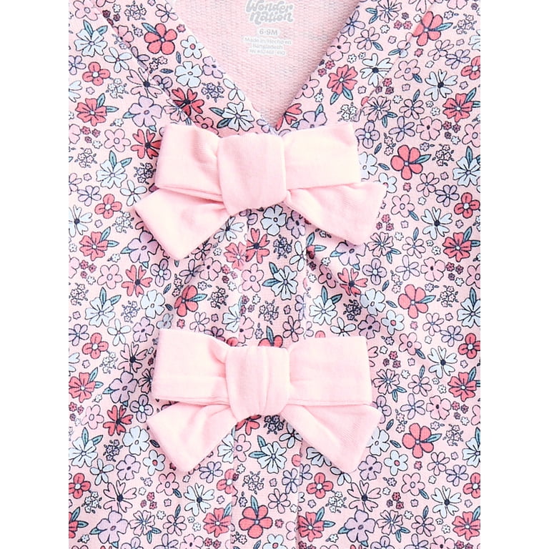 Wonder Nation Bow Front Cardigan, Newborn-24M photo 2
