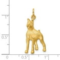 thumbnail image 3 of 14K Yellow Gold Charm Pendant 30 mm 14 Solid Polished Boxer, 3 of 3