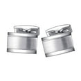 thumbnail image 2 of Gemelos de rectángulo cepildo pteado Gemelos formales para de bodas para hombre Hugo Gemelos de latón rectangulares, 2 of 7