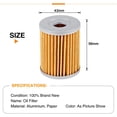 thumbnail image 4 of Motorbike Oil Filter, High Efficiency Media Fuel Filter  Uniform Pleats High Oil   for Motorcycle, 4 of 8
