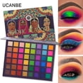 thumbnail image 2 of Paleta de sombras de ojos HUOGUO, 48 colores, sabores exóticos, purpurina, 2 of 5