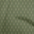 thumbnail image 1 of oneOone Rayon Dark Green Fabric Asian Floral Block Craft Projects Decor Fabric Printed By The Yard 56 Inch Wide, 1 of 5