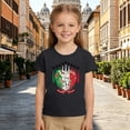 thumbnail image 2 of Toddler Girls T-Shirts Short Sleeve With Italian Graphic Print Crewneck Tops Size 2-3T, 2 of 6