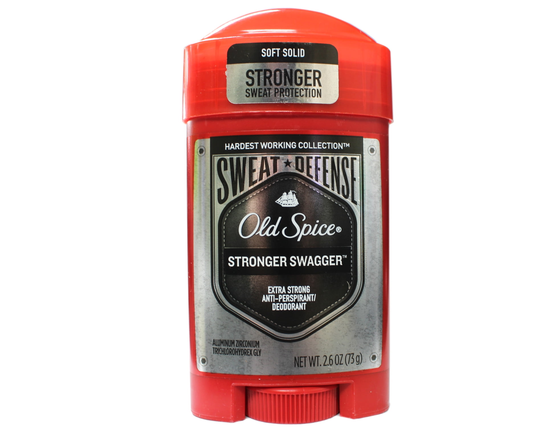 Old Spice Hardest Working Collection Sweat Defense Anti-Perspirant & Deodorant, Stronger Swagger 2.60 oz (Pack of 3)