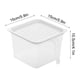 thumbnail image 5 of Contenedor refrigerado, caja de almacenamiento de alimentos, recipiente hermético, transparente, para cereal, airtight, para frutas, para dormitorio, portátil, de plástico resistente, diseño, 5 of 7