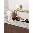 thumbnail image 2 of Unique Loom 3130033 2 ft. 7 in. x 10 ft. Tyche New Classical Runner Rug, Light Blue, 2 of 6