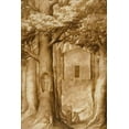 thumbnail image 2 of Ligozzi, Jacopo 13x18 Black Ornate Wood Framed with Double Matting Museum Art Print Titled - La Verna: The Chapel of the Blessed Giovanni della Verna, 2 of 4