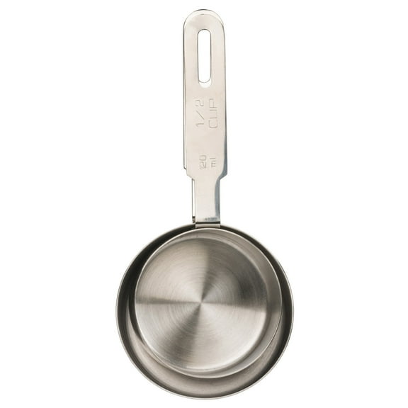 0.5 Cup, Individual, Stainless Steel, Dishwasher Safe