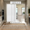 thumbnail image 3 of Chicology Adjustable Sliding Panel Blinds. Hexagon, 46"-86"W X 0"-96"H, 3 of 9