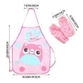 thumbnail image 4 of THLKIF Kids Sleeve Apron with Cuff Set, Household Chores Waterproof Anti-smudge Painting Apron with Art Smock for Girls and Boys Painting, Kitchen Cooking, Baking 3-6 Years Old, 4 of 4