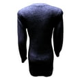 thumbnail image 7 of Olyvenn Womens Tunic Hip Wrap Knitted Sweater Bodycon Dress Fashion Classic Solid House Dress Mock Neck Ruched Warm Slim Fit Casual Flowy Smocked Raglan Cap Long Sleeve Prom Dress Navy 4, 7 of 7