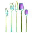thumbnail image 1 of Chendee 5Pcs Dinnerware Set Spoon Fork Cutlery Set Flatware Stainless Steel Hanging,Symphony, 1 of 9