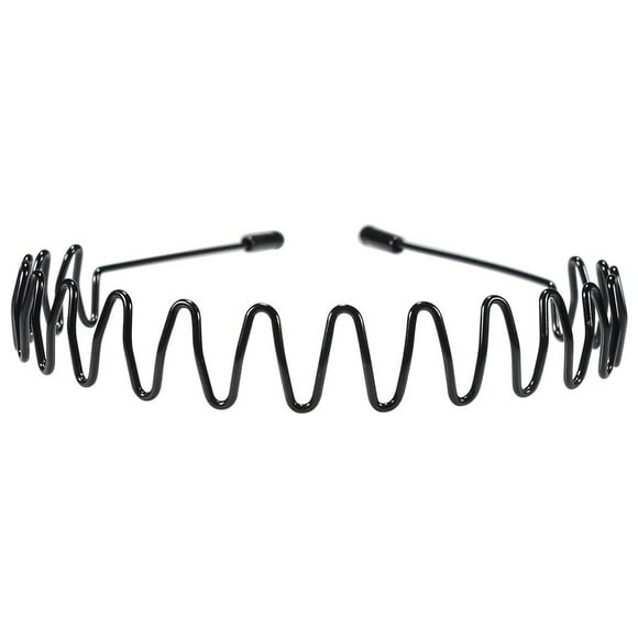 Head Bands,Head Scarf,Head Bands For Women'S Hair, Metal Men Women Sports Headband Hair Band Hoop Comb Hairband Wave Black Headwear