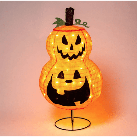 LED Collapsible Jack-O -Lantern Halloween Novelty Sculpture Light