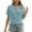 Blue, variant on GigrtiJin Women Summer Short Sleeve Tops V Neck Loose Casual Basic Shirts Daily Solid Color Pullover Blouse