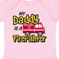 thumbnail image 4 of Inktastic My Daddy is a Firefighter with Fire Truck Boys or Girls Baby Bodysuit, 4 of 5