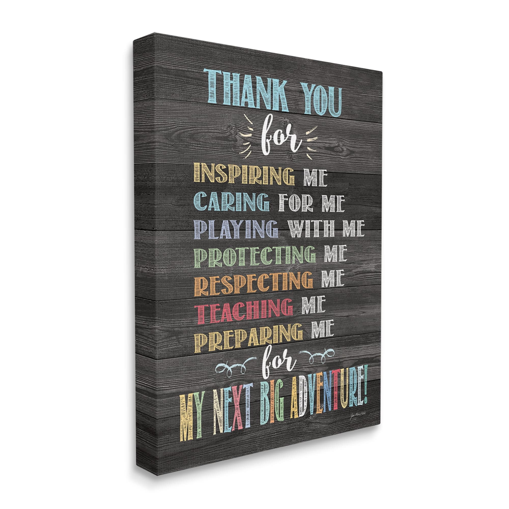 Stupell Next Big Adventure Teacher Appreciation Inspirational Painting Gallery Wrapped Canvas Print Wall Art
