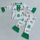 thumbnail image 1 of Conjuntos de ropa de dormir para niños, ropa de dormir con bordado de tres Santas, Top de pantalones a cuadros, pijamas de invierno y Navidad, venta al por mayor, 1 of 4