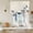 Flax, variant on Navy Blue Pumpkin Fall Tie Up Curtains 45 Inches Long, Kitchen Window Curtains Over Sink, Thanksgiving Leaves Pastoral Small Window Curtains Shade Balloon Curtains Valances for Bedroom/Cafe 34"x45"