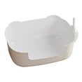 thumbnail image 2 of SSZMDLB under $5 Large Cats Litter Box, Banding Out Proof Spillage Proof Tray, Fully Open One Piece Litter Box, Pets Toilet Training House, 2 of 6