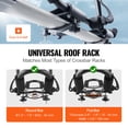 thumbnail image 4 of VEVOR Kayak Roof Rack 1 Pair J-Bar, Soft Roof Rack, Top Mount Tie Down, Carrier for kayak, Surf Board, Canoe, SUP, Ski Board, Mount on Car, SUV, Truck, 2 Kayaks, 4 of 9