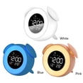 thumbnail image 4 of Reloj Digital Led, Luz De Despertador, Reloj Despertador, Lámpara De Mesa Con Música, Modo De Puesta De Sol, Luz Nocturna Para Escritorio De Decoración De Dormitorio Infantil Cateissary HA022640-00, 4 of 7
