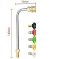 thumbnail image 4 of Mosiee Revolutionize Your Cleaning Process With 17Cm High Pressure Washer Extension Rod 90 Degree Curve 5 Spray Nozzle Tips, 4 of 9