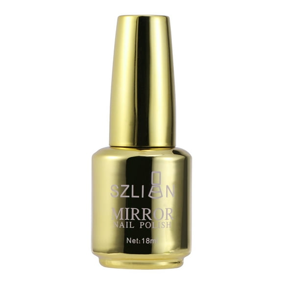 Esmalte de uñas de espejo de color metálico, accesorio de gel para decoración de uñas (1# dorado)
