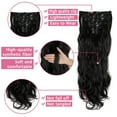 thumbnail image 3 of Women Fashion 7-piece Double-layer Full Head Hair Extension 16 Clips Thick Wig(Curly/Straight), 3 of 4