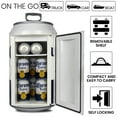 thumbnail image 5 of Corona 12 Can Portable Mini Fridge, 10L Electric Cooler, 12V DC/110V AC, Compact Refrigerator- White, 5 of 6