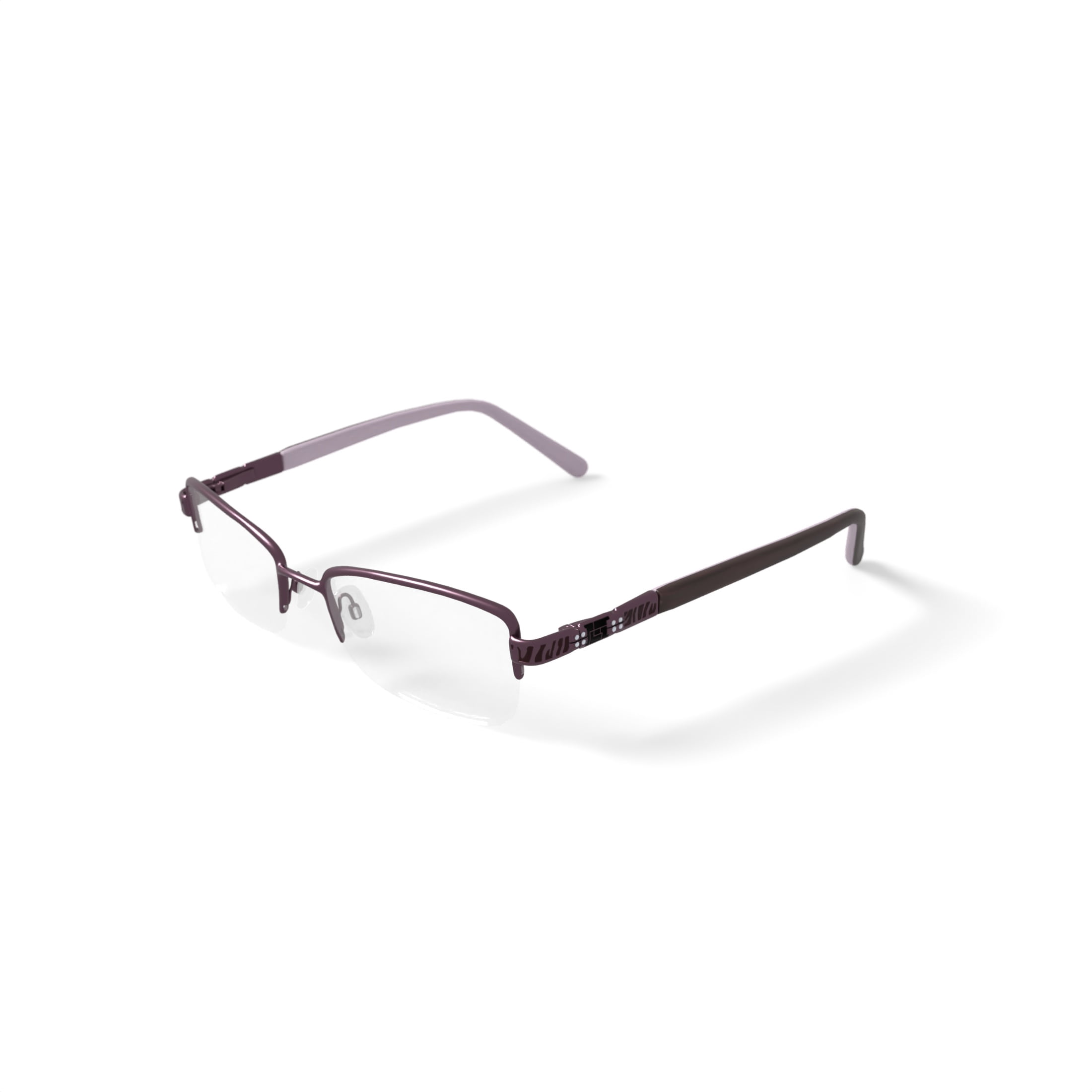 Walmart Women's WOP73 Rectangular Prescription Eyeglasses with Case, Rose Pink
