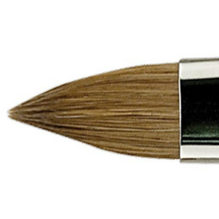 Long Filbert - Escoda Optimo Kolinsky Sable Brush - Filbert, Long Handle, Size 0