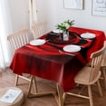 thumbnail image 2 of Red Rose Flower Table Cloth Waterproof Dining Tablecloth for Table Kitchen Decorative Coffee Cuisine Party Table Cover, 2 of 7