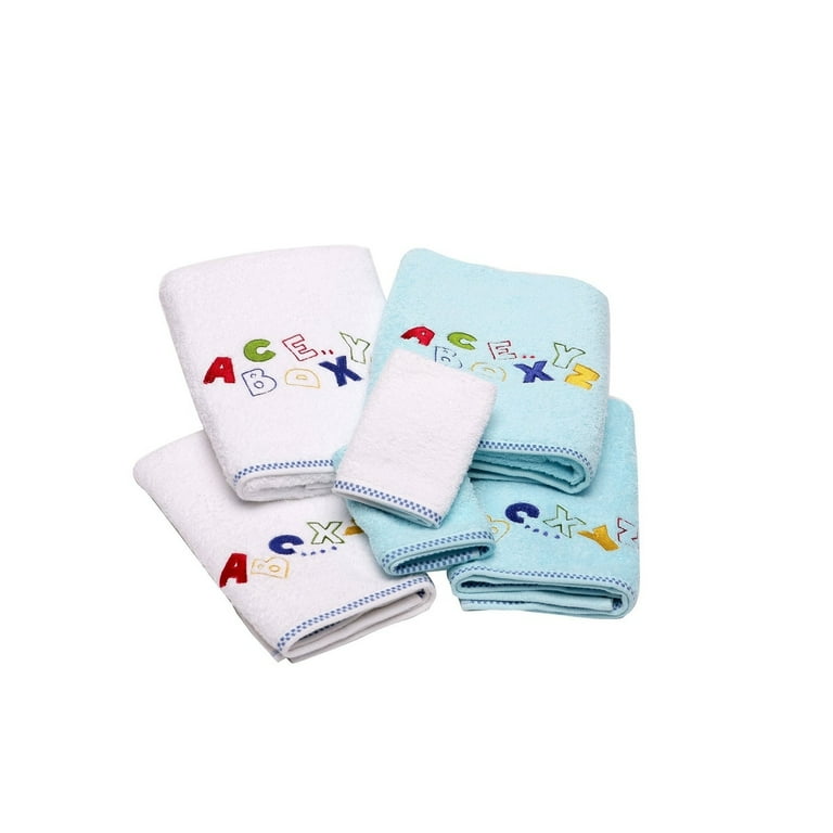 LUCIA MINELLI Kid s Alphabet Embroidered Turkish Cotton Bathroom