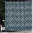 thumbnail image 3 of Ambesonne Music Shower Curtain, Retro Tape Cassette Motifs, 69"Wx84"L, Dark Teal Pale Grey, 3 of 4