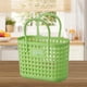 thumbnail image 1 of Cesta de baño portátil de plástico - Organizador de almacenamiento plegable para baño, ducha o viajes - 33 x 28 x 13,5 cm, verde o blanco, 1 of 6