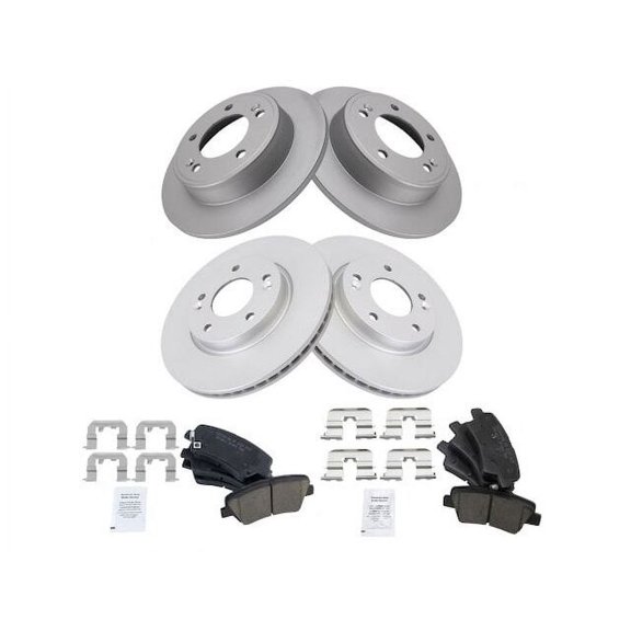 Front and Rear Brake Pad and Rotor Kit - Compatible with 2011 - 2016 Hyundai Elantra 2012 2013 2014 2015