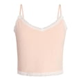 thumbnail image 5 of No Boundaries Single Jersey Lace Sleep Cami Top, Women's XXS-3X, 5 of 5