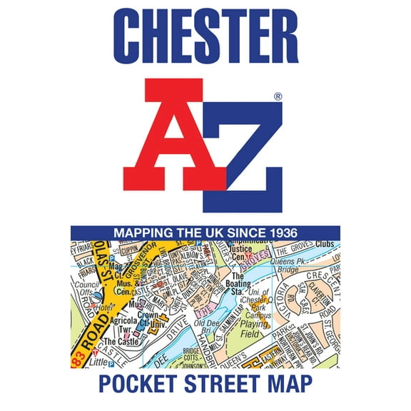 Chester A-Z Pocket Street Map, (Paperback)