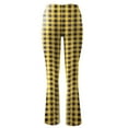 thumbnail image 4 of Clothes under $5 asdoklhq Yoga Pants for Women,Flare Plaid Pants High Waisted Workout Leggings Stretchy Tummy Control Bootcut Yoga Pants, 4 of 4