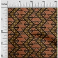 thumbnail image 1 of oneOone Georgette Viscose Fabric Chevron Flame Stitch Print Fabric BTY 42 Inch Wide, 1 of 4