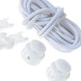 thumbnail image 4 of ZLight Easy No Tie Shoelaces Elastic Shoe Laces Running Jog Canvas Trainer Lock White, 4 of 4