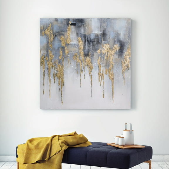 Empire Art Direct Golden Lighting 1 Textured Metallic Hand Painted Wall Art by Martin Edwards