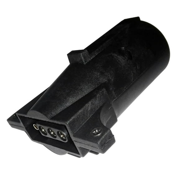 New RV 7-Blade Round Male To 4-Way Flat Trailer Wiring Adapter